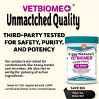 Vetbiome Plus Probióticos de Alta Potencia para Mascotas (160 Cápsulas) - 120 mil millones UFC, Fórmula de 9 Cepas - Probado por Terceros - Fabricado en EE.UU.