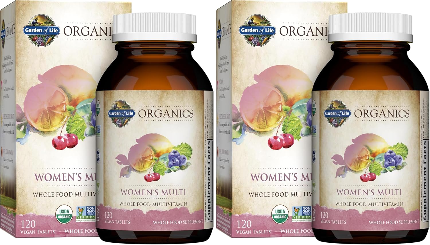 Garden of Life Multivitamínico Orgánico para Mujeres - 120 Comprimidos