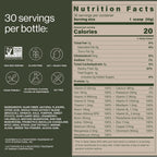 B.WILD Plant-Based Multivitamin Superfood Drink Mix – Refreshing Peach Green Tea – 30 Servings – Vegan, Gluten-Free