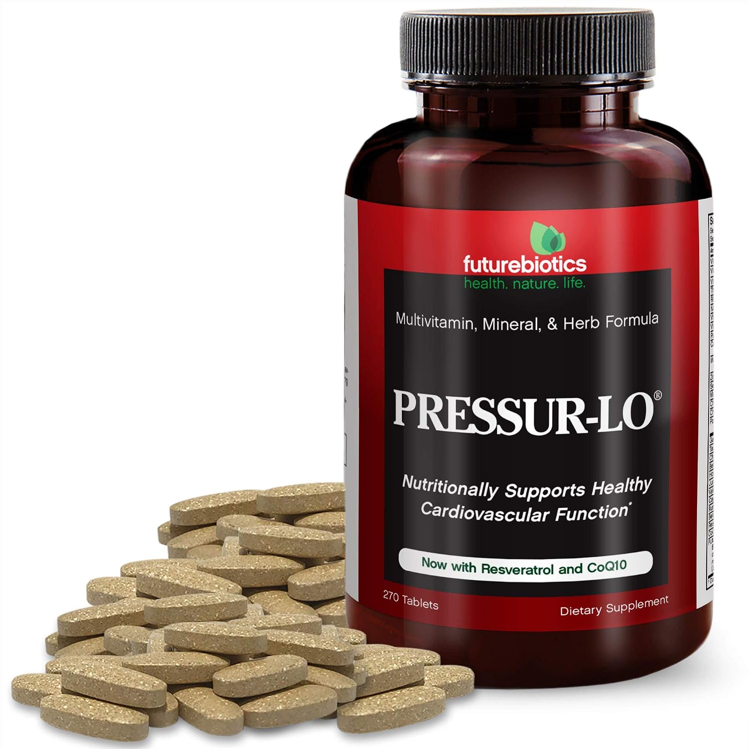 Futurebiotics Pressur-Lo, 270 comprimidos vegetarianos