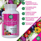 Whole Food Multivitamin for Women - Multivitamínico para Mujeres con Folato, B12, Probióticos y Omega - 90 Cápsulas