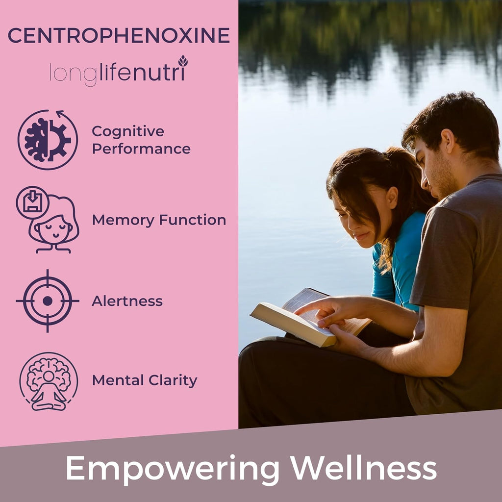 NeuroNourish Centrophenoxine 300 mg - 120 Cápsulas Vegetales - LongLifeNutri