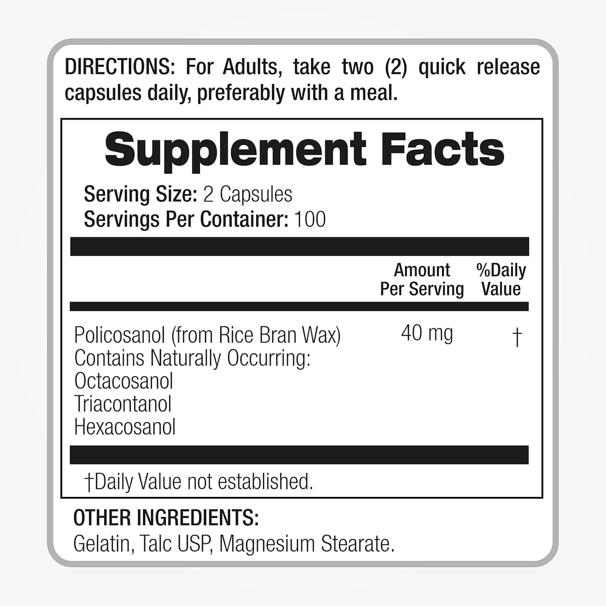 FITO Medic’S Lab Policosanol Supplement, 200 Capsules, Botanical Formula – Image 3