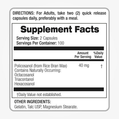 FITO Medic’S Lab Policosanol Supplement, 200 Capsules, Botanical Formula – Image 3