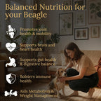 Prestige Breed Multivitamínico para Beagles, 90 comprimidos, con auténtico bacon