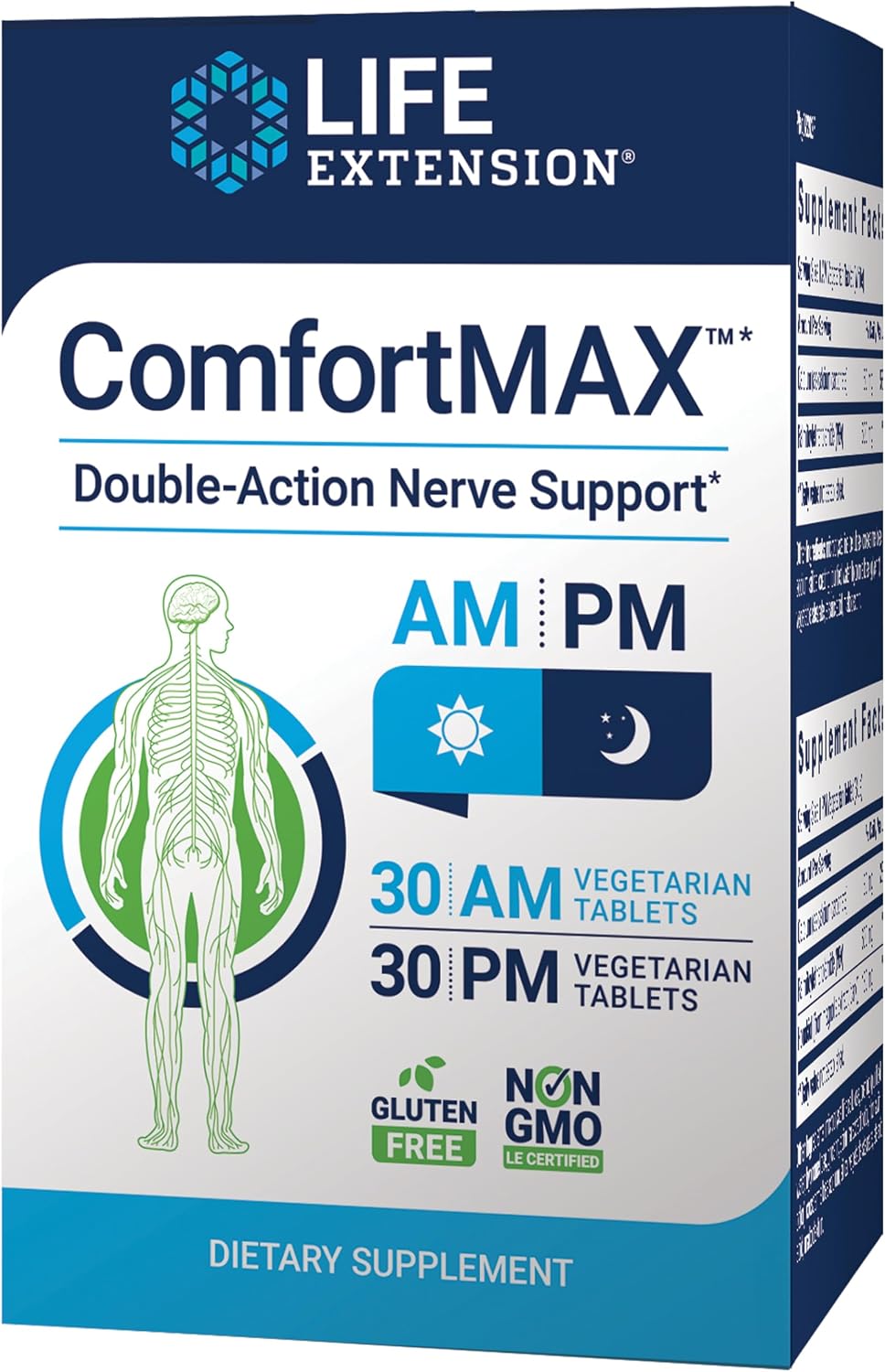 Life Extension ComfortMAX™ - Honokiol y PEA para el Soporte Nervioso, 60 Comprimidos