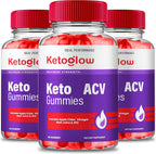 Keto Glow ACV Gummies, Gominolas Keto con Vinagre de Manzana - Fórmula Avanzada (3 Paquetes)