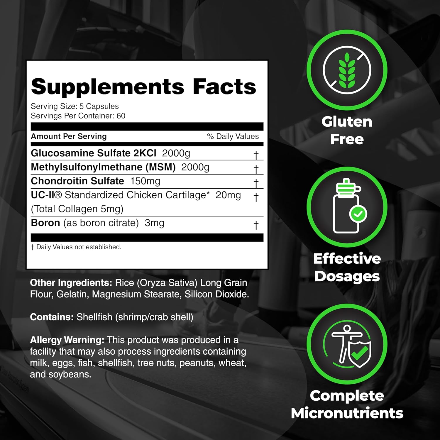 Species Nutrition Arthrolyze Suplemento para la Reparación Articular, Fortificado con Colágeno UC-II, MSM, Glucosamina, Condroitina, Alto Poder de Soporte de Tejido Conectivo y Articulaciones (300 Cápsulas)