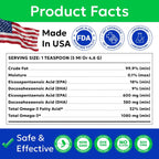 BARK&SPARK Aceite de Pescado Omega 3 para Perros - con Aceite de Salmón Salvaje de Alaska, Líquido, EPA+DHA