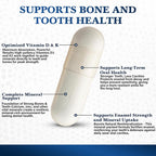 Living Well Dr. Michelle Tooth and Bone Formula con D3, K2 - 120 Cápsulas