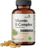 Futurebiotics Vitamin B Complex with Vitamin C - 200 Cápsulas Vegetarianas