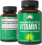 Peak Performance Cápsulas de Vitamina C Natural de Acerola - 90 Cápsulas, 500 mg por Toma