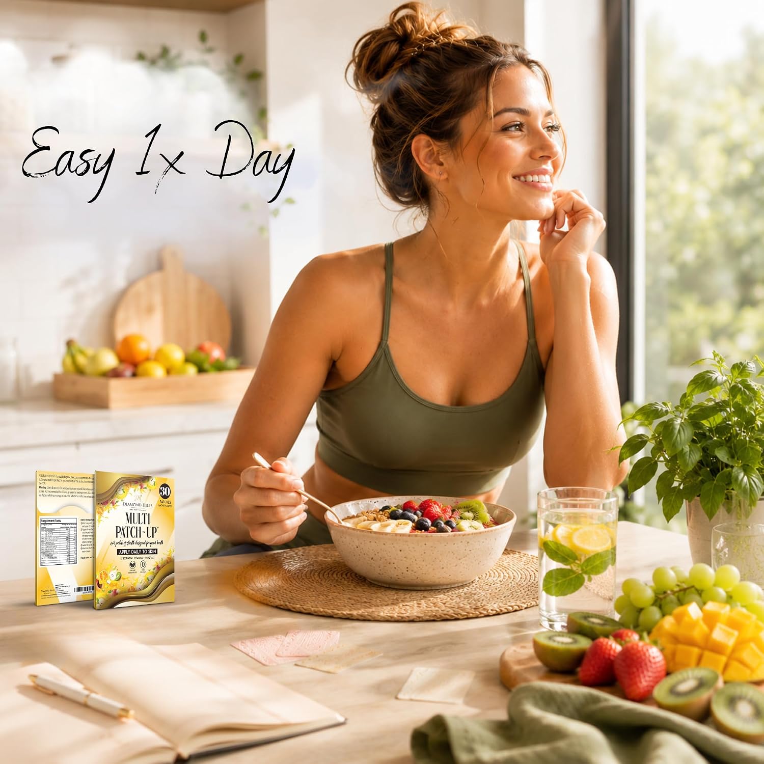 Diamond Hills Multi Patch-Up – Parches diarios multivitamínicos, 30 unidades