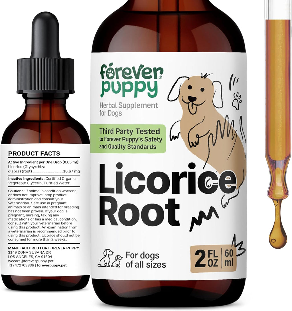 Forever Puppy Tintura de Raíz de Regaliz para Perros - 60 ml