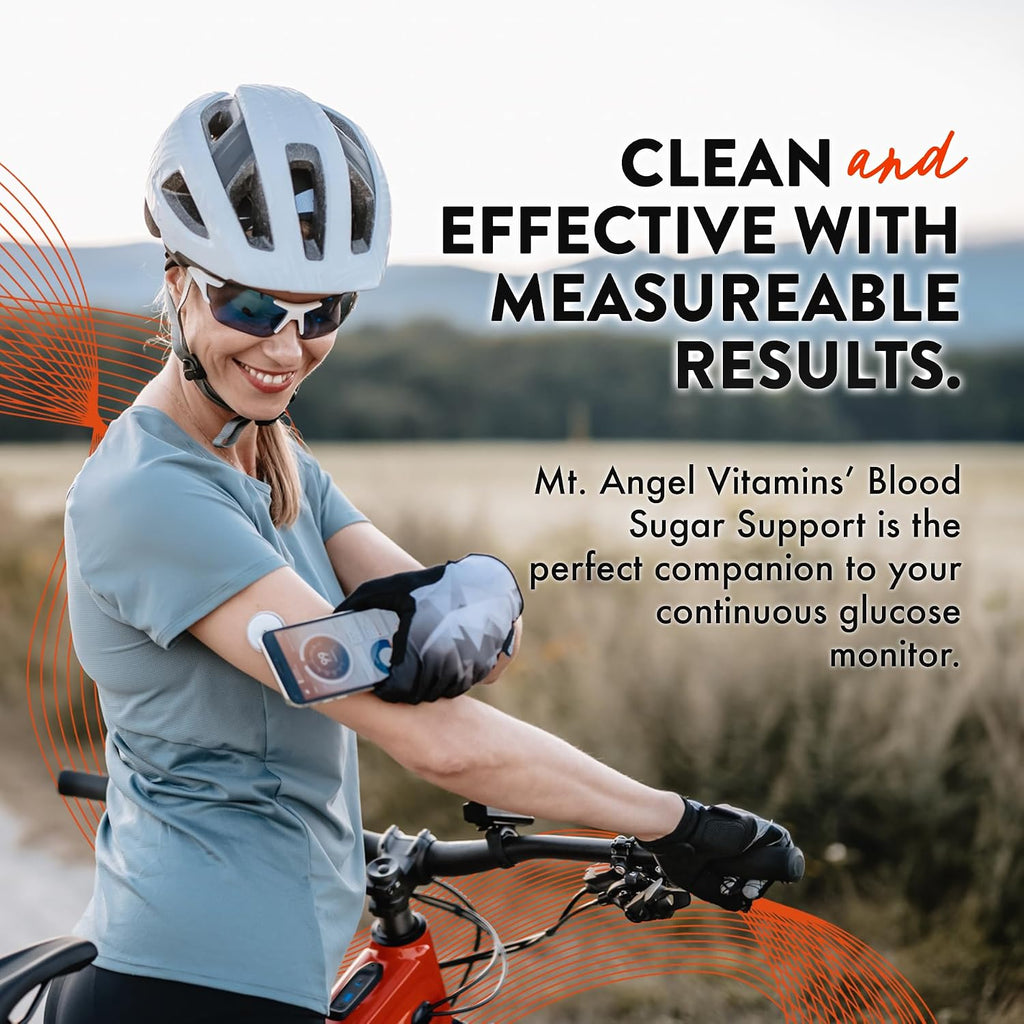 Mt. Angel Vitamins Blood Sugar Support - Suplemento con Berberina, Canela y Vinagre de Manzana - 60 Cápsulas