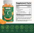YUM-V'S Gominolas de Vitamina C para Adultos - 250 mg - Sabor Naranja - 100 Gominolas
