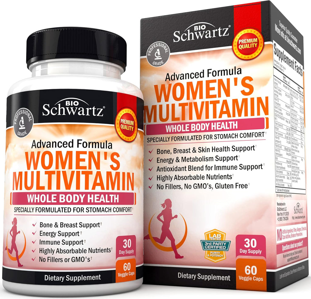 BioSchwartz Gomitas Multivitamínicas para Mujeres, Sabor a Bayas Mixtas, 60 Unidades