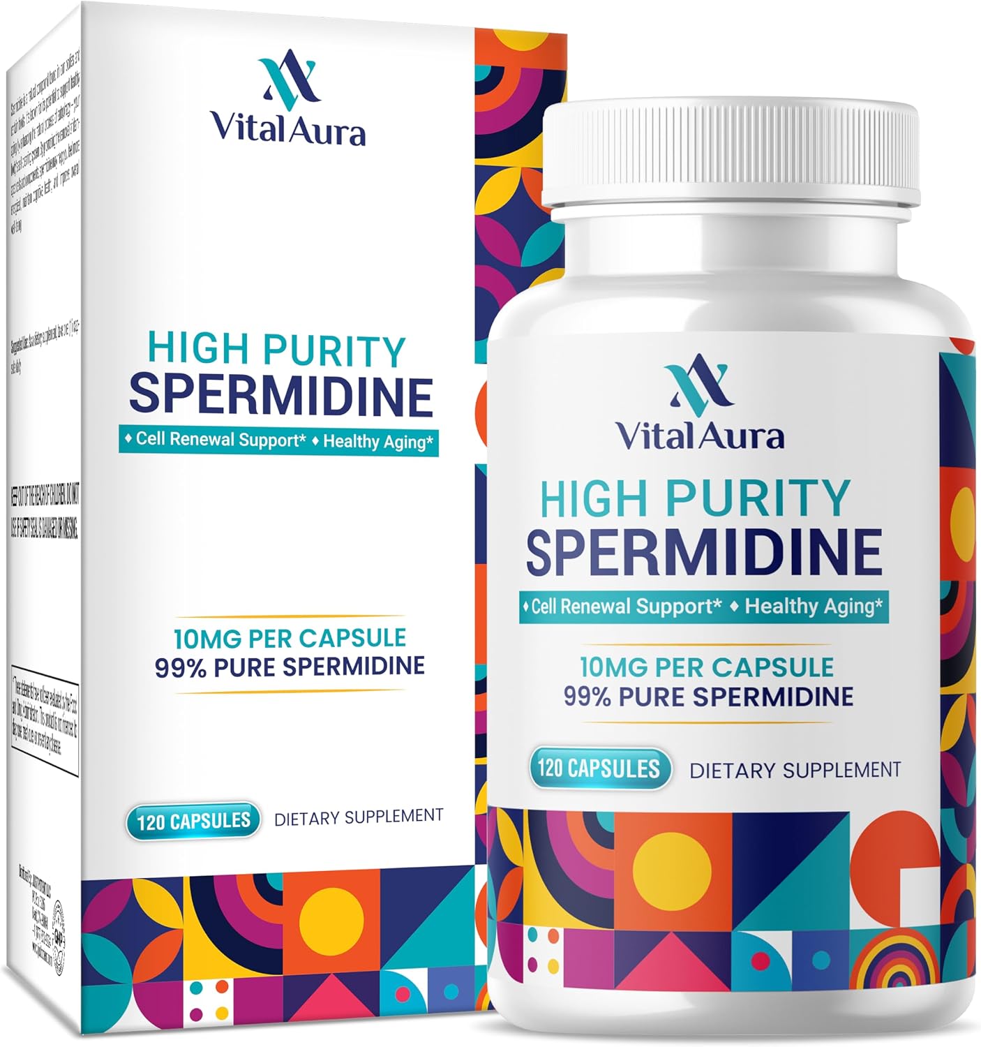 Vital Aura Espermidina 10mg - 120 Cápsulas (4 Meses)