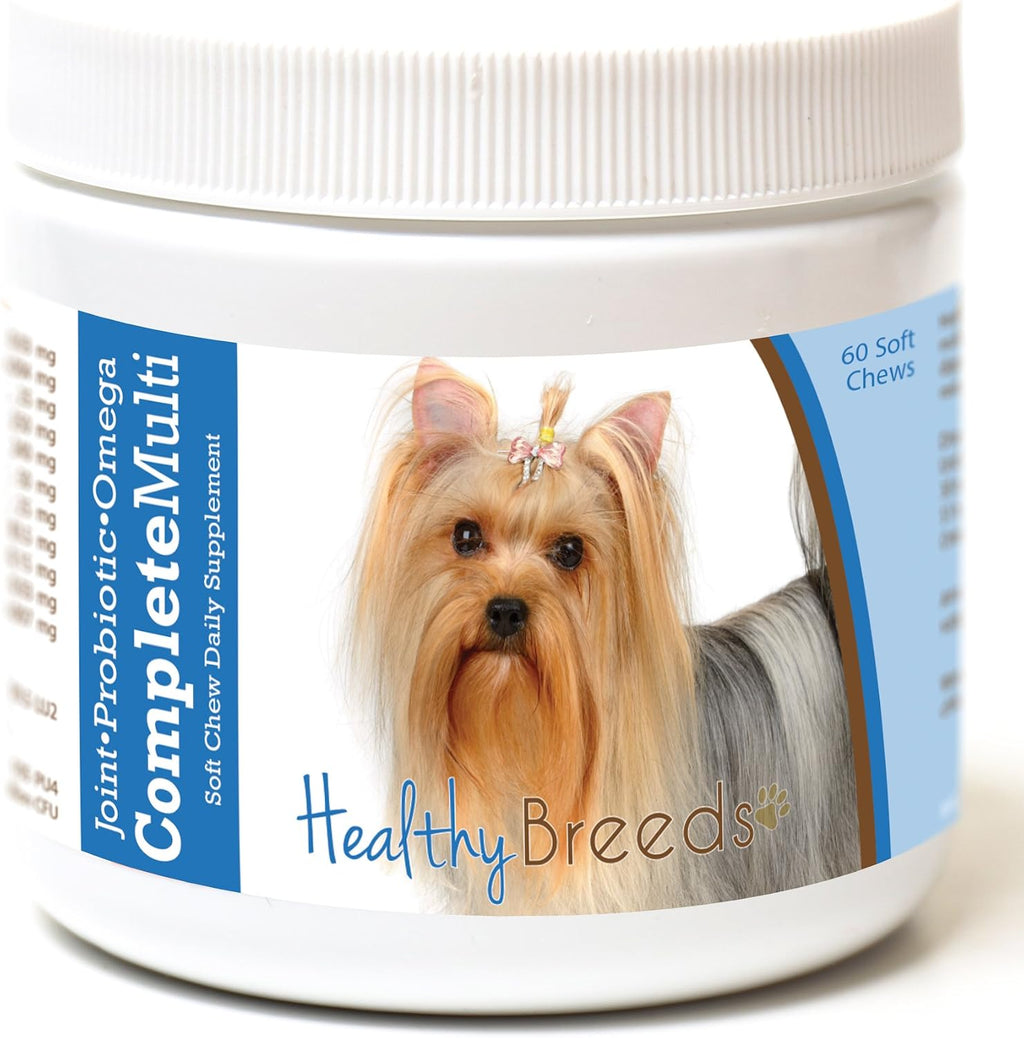 Healthy Breeds Yorkshire Terrier Multivitamínico Todo en Uno 60 Masticables