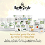 Earth Circle Organics Maca Negra Orgánica Peruana en Polvo (227g, Pack de 3)