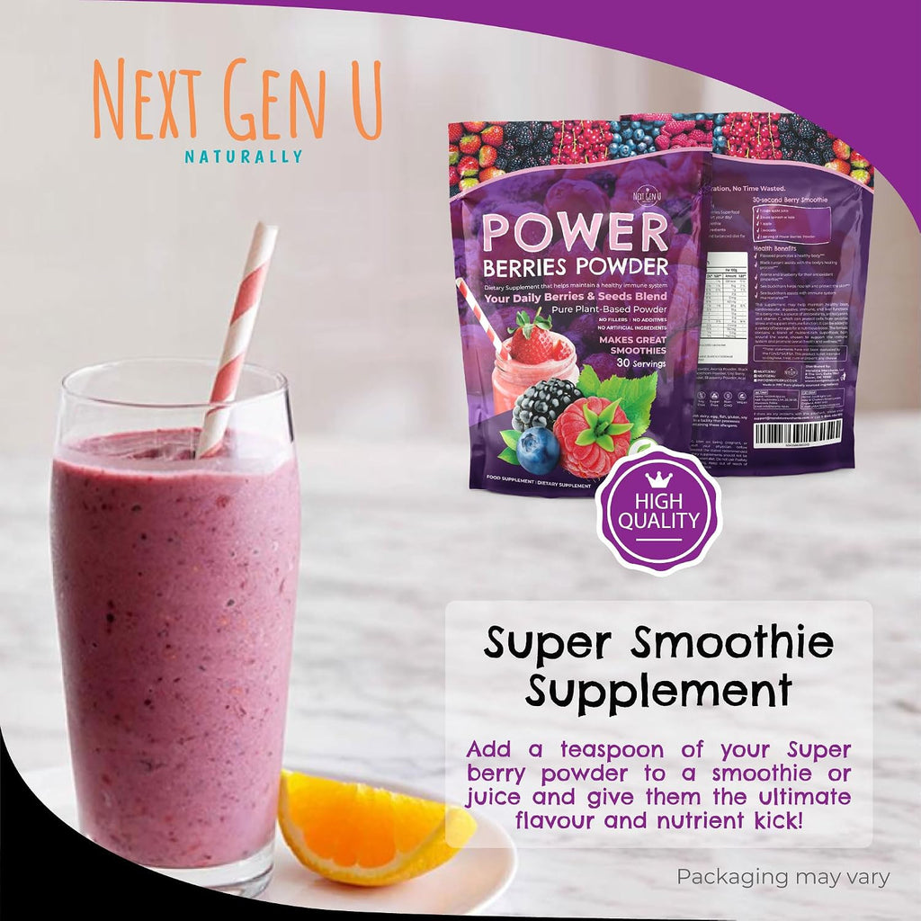 Super Berry Powder - 150g - Mezcla de Superfoods para Batidos - NextGenU
