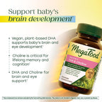 MegaFood Baby & Me 2 Prenatal DHA y Colina, 60 Cápsulas