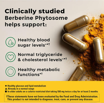 Nature Made Berberina Phytosome Absorción Mejorada, 1100 mg, 60 Cápsulas – Image 2