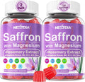 Happy Saffron Gummies - Suplemento de Azafrán con Magnesio y Vitaminas - 4 Meses de Suministro