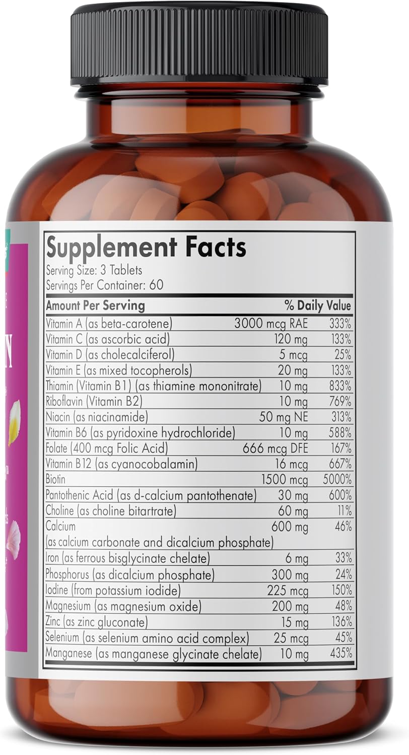 Futurebiotics Hair, Skin & Nails Multivitamínico de Belleza con Biotina - 180 Comprimidos