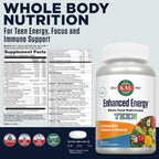 KAL Teens Multivitamínico Diario con Hierro - 60 Comprimidos