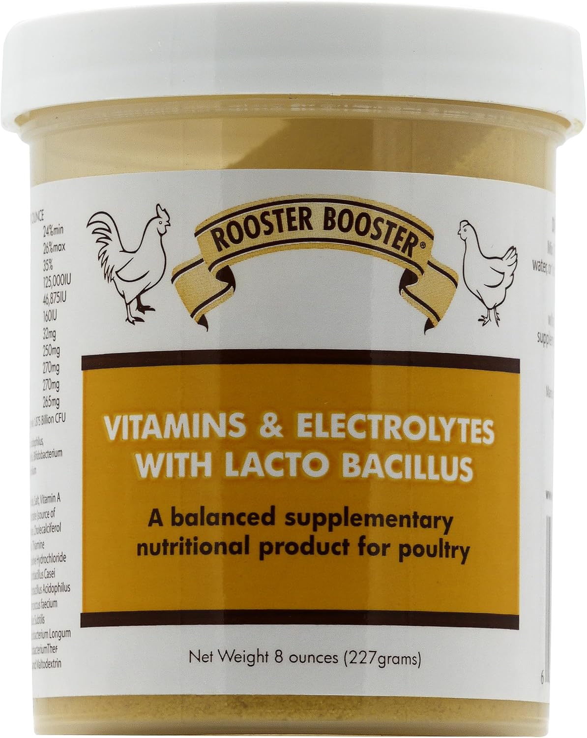 Rooster Booster Vitaminas y Electrolitos con Lactobacillus, Natural, 227 g