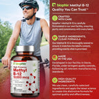 biophix Metilcobalamina B12 10000 mcg - 90 Comprimidos Veganos Sabor Cereza