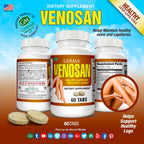 Germa Venosan Complemento Alimenticio - Alivia la Pesadez y Fortalece las Paredes Venosas - 60 Comprimidos