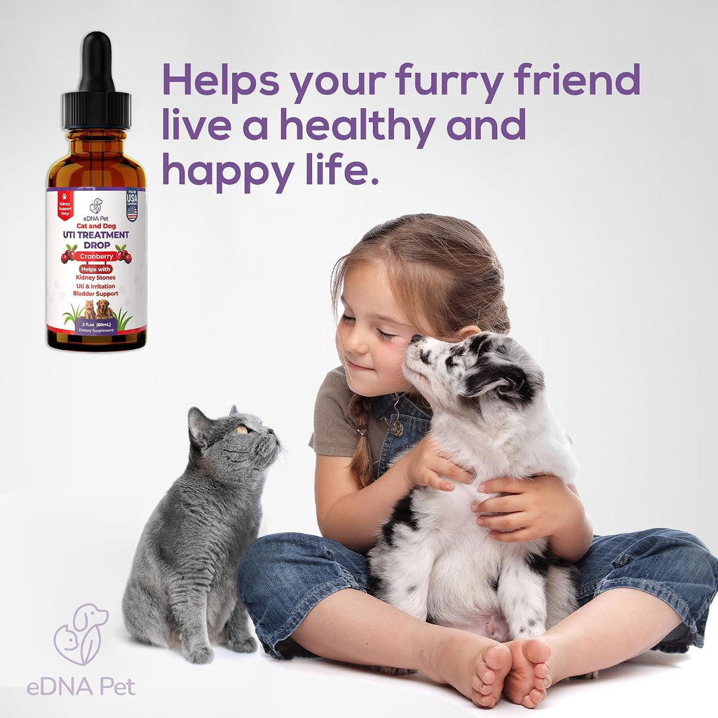 EDNA HOME Gotas de Arándano para Perros y Gatos - Suplemento Urinario (59 ml)