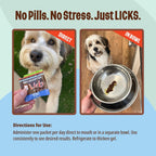 Licks Joint & Heart Support - Apoyo para articulaciones y corazón - MSM, Omega-3 y Vitamina E - Sobres de gel sabor pollo - 10 sobres