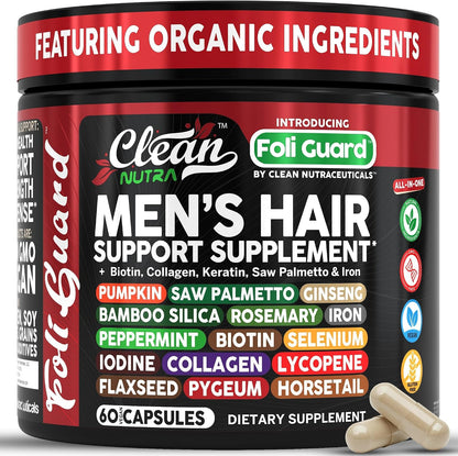 Suplemento Capilar para Hombres con Biotina, Colágeno y Saw Palmetto – Image 1