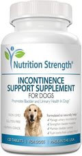 Nutrition Strength Suplemento para la Incontinencia en Perros, Apoyo Orgánico para el Control de la Vejiga, 120 Comprimidos Masticables