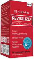 Health Plus Revitalize+ CoreBiome Butyrate Postbiotic – 60 Cápsulas (30 Dosis)