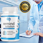 (3 Pack) Remind Solution para la Memoria y Función Cognitiva Avanzada - 180 Cápsulas