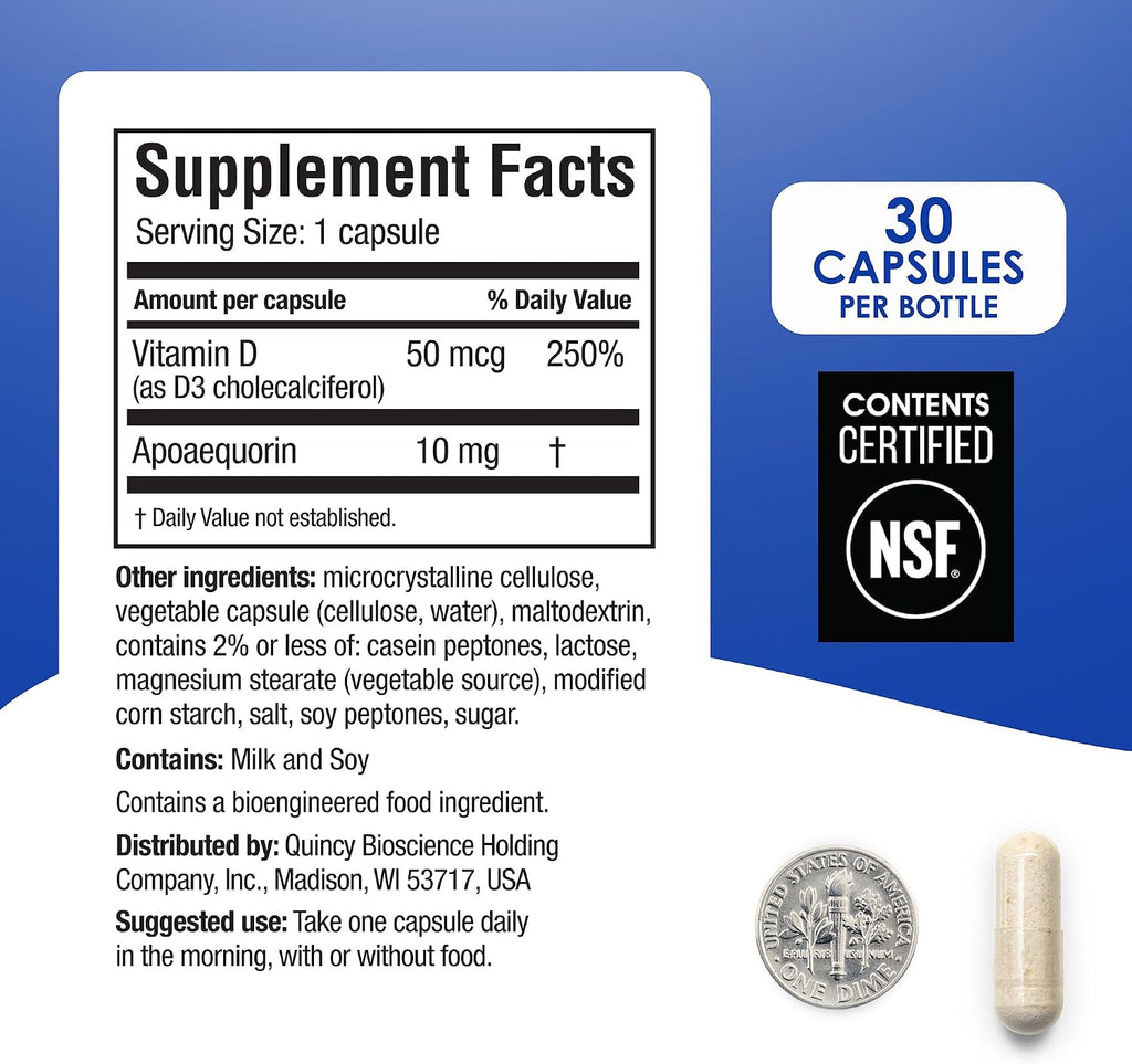 Prevagen Regular Strength - 90 Cápsulas (3 Meses) | Formulado para el Cerebro con Apoaequorina y Vitamina D3
