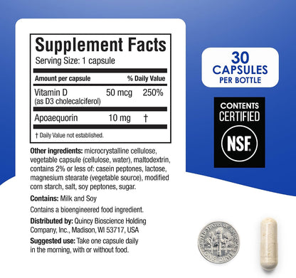 Prevagen Regular Strength - 90 Cápsulas (3 Meses) | Formulado para el Cerebro con Apoaequorina y Vitamina D3 – Image 6