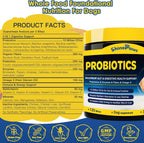 Probióticos para Perros SHINEPAWS - Salud Digestiva, Prebióticos, Enzimas, Fibra y Omega-3, 120 Masticables