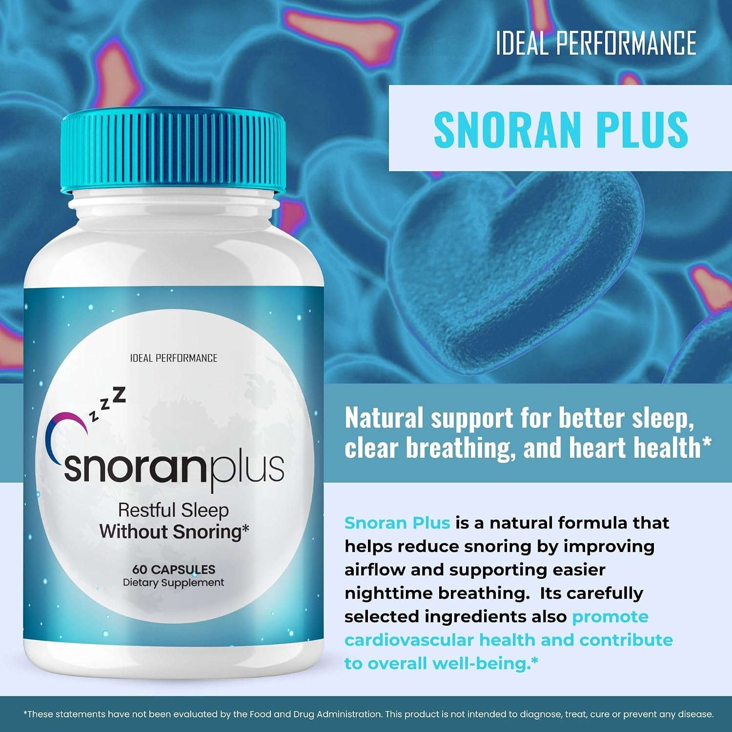 Snoran Plus Cápsulas - Suplemento Natural Antirronquidos (2 Envases)