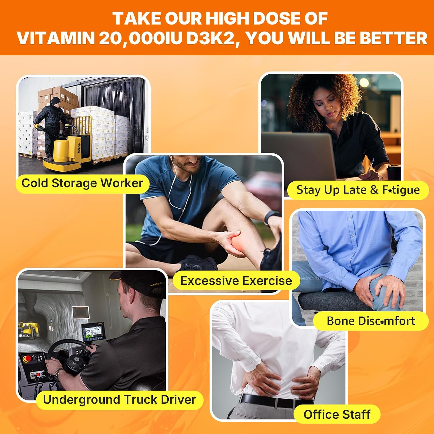Nextdia Vitamina D3 20.000 UI + K2 (MK-4 y MK-7) 200mcg + Citrato de Calcio - Cápsulas blandas, 2 Paquetes (240 cápsulas)