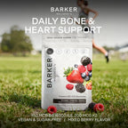 Barker Wellness Gominolas de Vitamina D3 y K2 – Alta potencia 6000 UI D3 + 200 mcg K2 para huesos fuertes, salud cardiovascular y apoyo inmunitario | Vegano, sin azúcar, delicioso sabor a bayas mixtas | 30 dosis