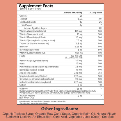 Chewsy Kids’ Multivitamin - Multivitamínico infantil masticable con probióticos y superalimentos – Image 2