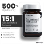 AMALTH Jatamansi Cápsulas 500 mg | Extracto de Raíz de Jatamansi | Nardostachys Jatamansi | Suplemento Vegetal | 120 Cápsulas Veganas