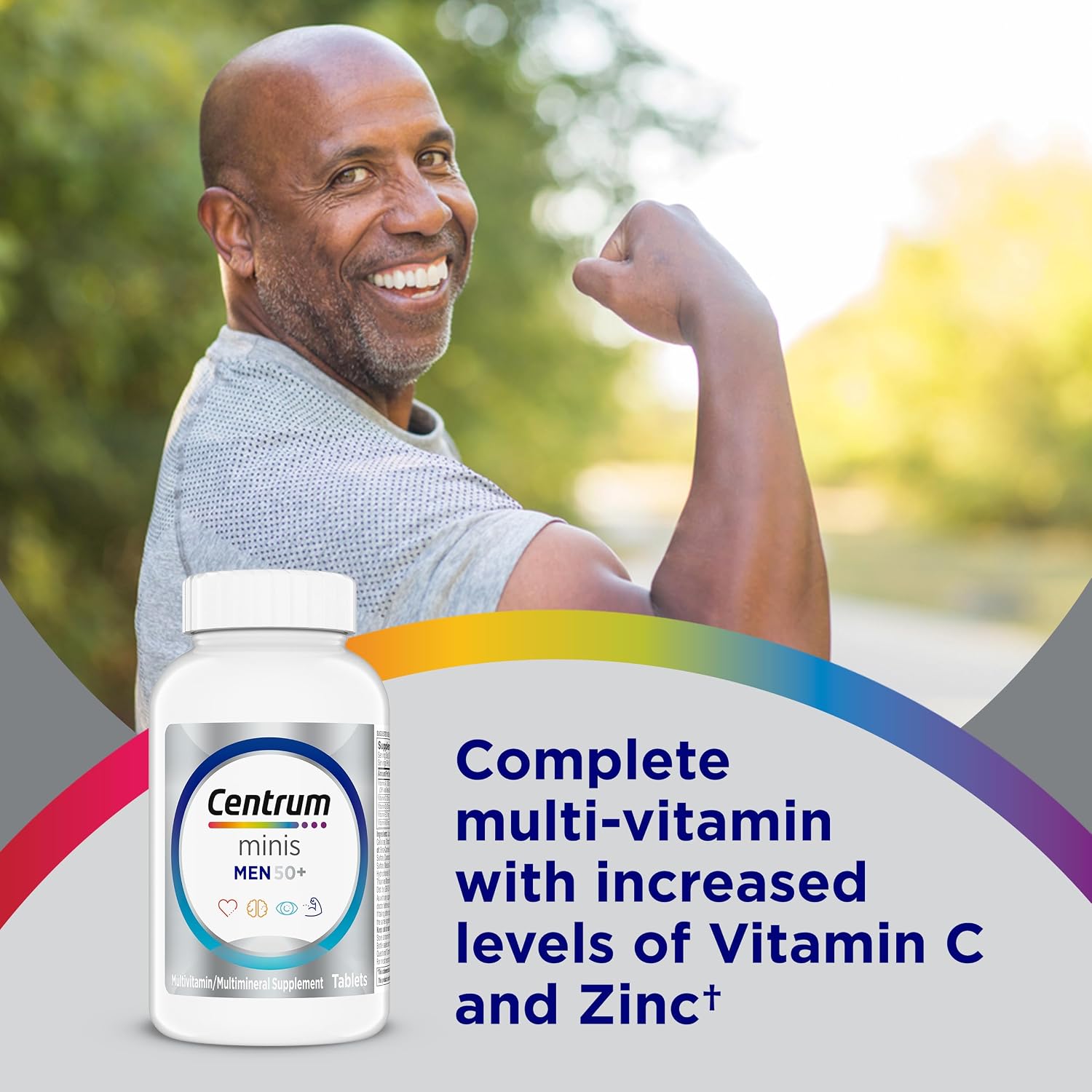 Centrum Minis Silver Multivitamínico para Hombres 50+ - 280 Comprimidos