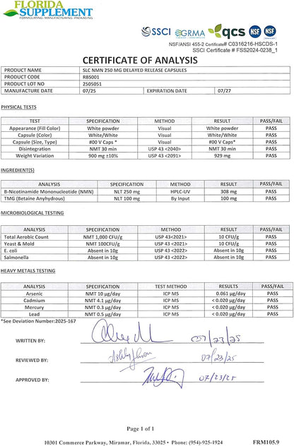 Renue By Science NMN Suplemento | 60 Cápsulas Entéricas SLC - 250mg Nicotinamida Mononucleótido por Dosis – Image 4