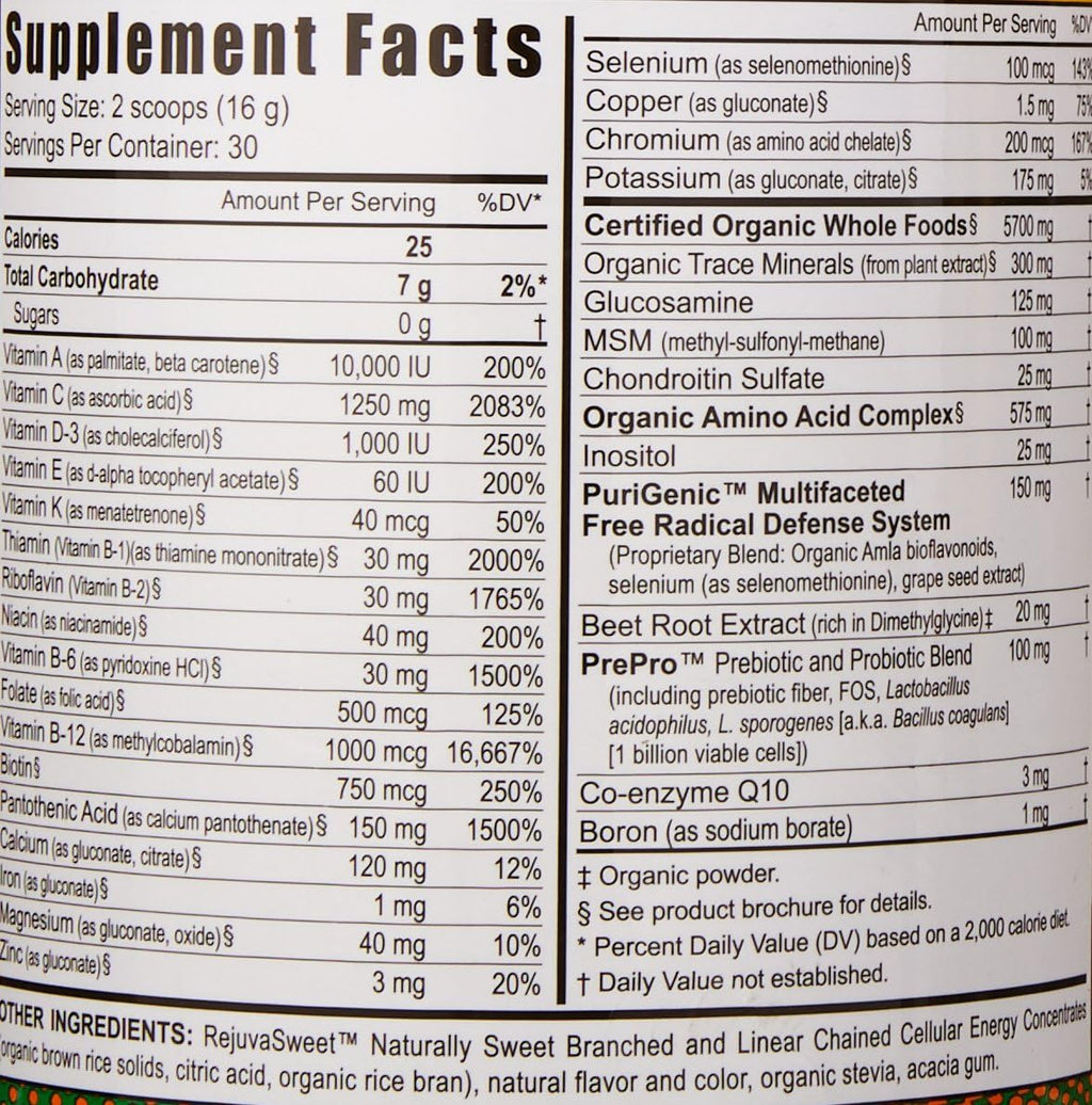 Youngevity Beyond Tangy Tangerine 2.0 Complejo Multivitamínico y Mineral - Sabor Citrus Peach Fusion (3 Botes)